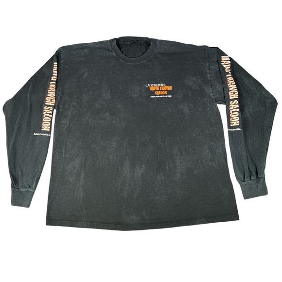 Other - VTG Lancaster’s Hawg Trawgh Saloon Moorseville, NC Black T-Shirt Men’s Sz XL